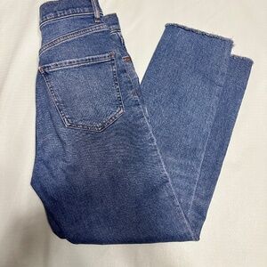 Express Super High-Rise Mom Jeans - 00R - Ankle Length